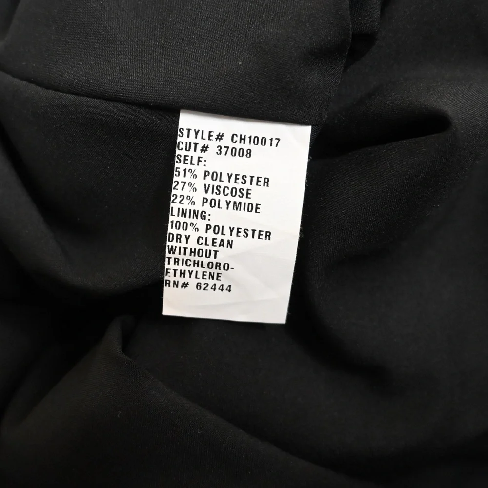 Nicole Miller Women's 6 Metallic Striped Fit & Flare Cutout Lined Dress - Picture 8 of 8